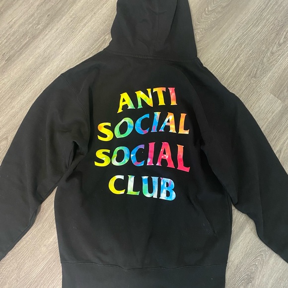 Rainbow Tie Assc Hoodie Rainbow Shopping >anti Social Club Tie Dye